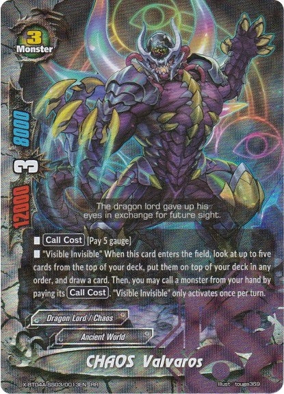 CHAOS Valvaros (4030013) [X-BT04A] - Future Card BuddyFight Single