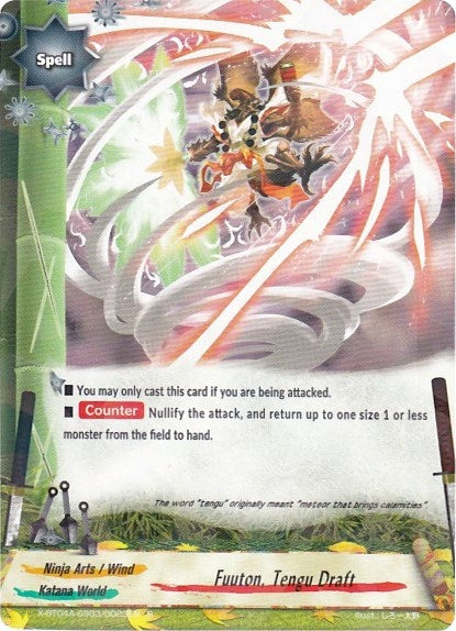 Fuuton Tengu Draft (4030023) [X-BT04A] - Future Card BuddyFight Single