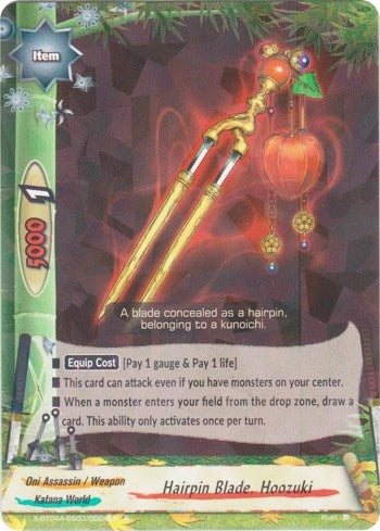 Hairpin Blade Hoozuki (4030024) [X-BT04A] - Future Card BuddyFight Single