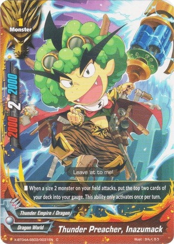 Thunder Preacher Inazumack (4030031) [X-BT04A] - Future Card BuddyFight Single