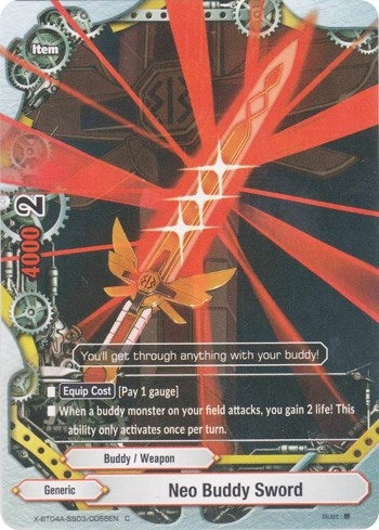 Neo Buddy Sword (4030056) [X-BT04A] - Future Card BuddyFight Single