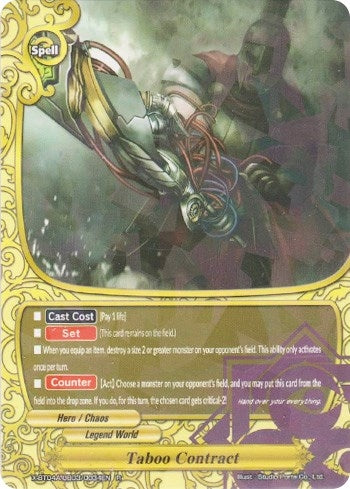 Taboo Contract (4030034) [X-BT04A] - Future Card BuddyFight Single