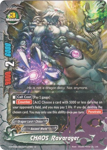 CHAOS Ravarager (4030037) [X-BT04A] - Future Card BuddyFight Single