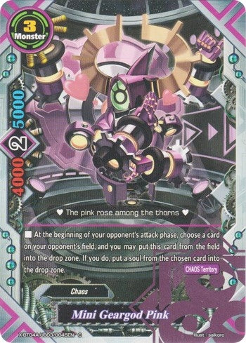 Mini Geargod Pink (4030045) [X-BT04A] - Future Card BuddyFight Single