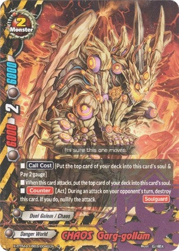 CHAOS Garg-gollum (4030046) [X-BT04A] - Future Card BuddyFight Single
