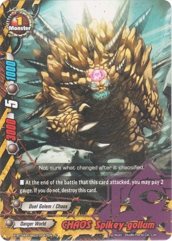 CHAOS Spikey-gollum (4030047) [X-BT04A] - Future Card BuddyFight Single