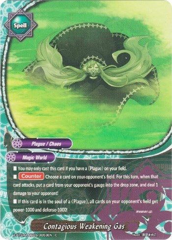 Contagious Weakening Gas (4030053) [X-BT04A] - Future Card BuddyFight Single