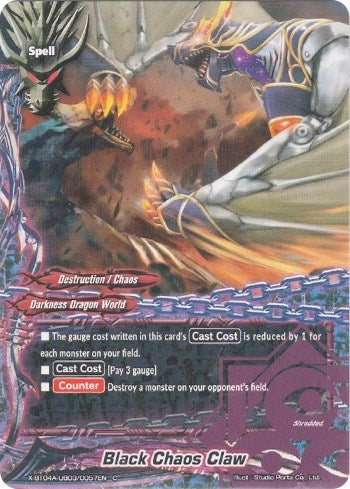 Black Chaos Claw (4030057) [X-BT04A] - Future Card BuddyFight Single