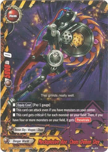 Mechsplosive Axe Chaos Demon Slay (4030059) [X-BT04A] - Future Card BuddyFight Single
