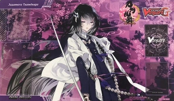 Cardfight!! Vanguard Sneak Preview Playmat - Touken Ranbu: Juzumaru Tsunetsugu - Playmats Sealed