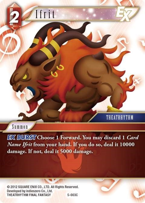 Ifrit EX (5) [OP5] - Final Fantasy TCG Single