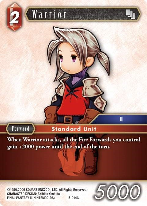 Warrior (Luneth) (5) [OP5] - Final Fantasy TCG Single