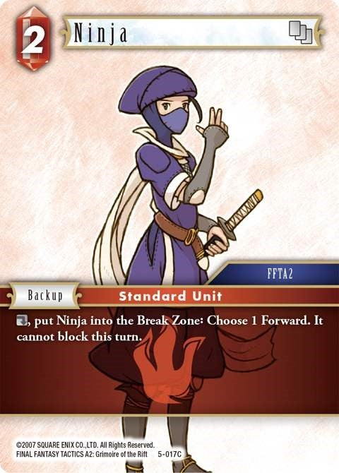 Ninja (Fire) (5) [OP5] - Final Fantasy TCG Single