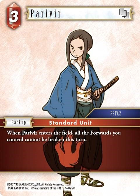 Parivir (5) [OP5] - Final Fantasy TCG Single