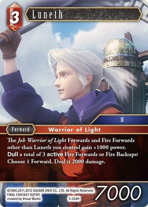 Luneth (5) [OP5] - Final Fantasy TCG Single