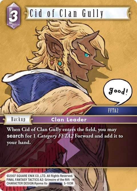 Cid of Clan Gully (5) [OP5] - Final Fantasy TCG Single