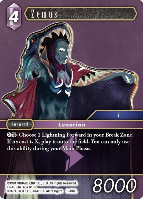 Zemus (5) [OP5] - Final Fantasy TCG Single