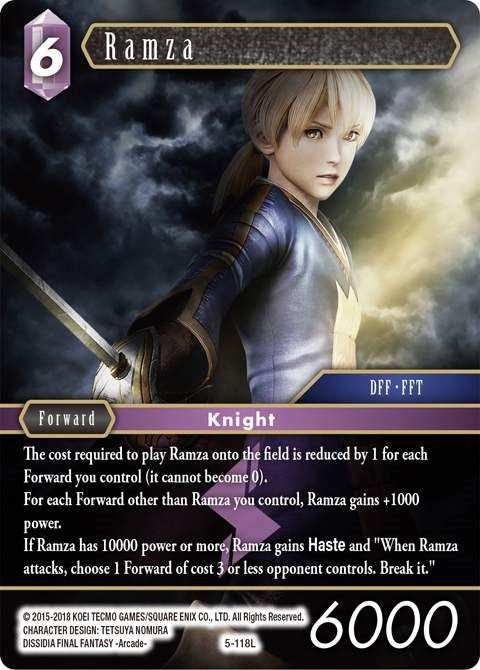 Ramza (5) [OP5] - Final Fantasy TCG Single