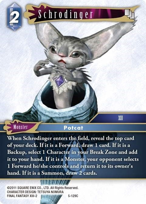 Schrodinger (5) [OP5] - Final Fantasy TCG Single