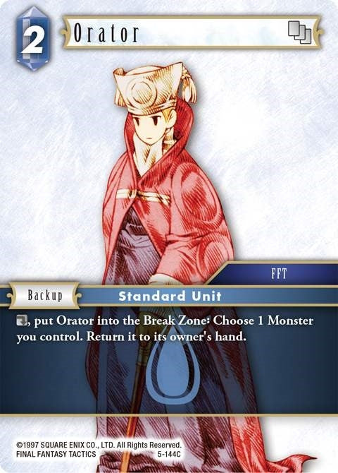 Orator (Male Unit) (5) [OP5] - Final Fantasy TCG Single