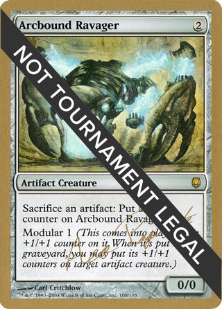 Arcbound Ravager - 2004 Aeo Paquette (DST) [WCD] - MTG Single