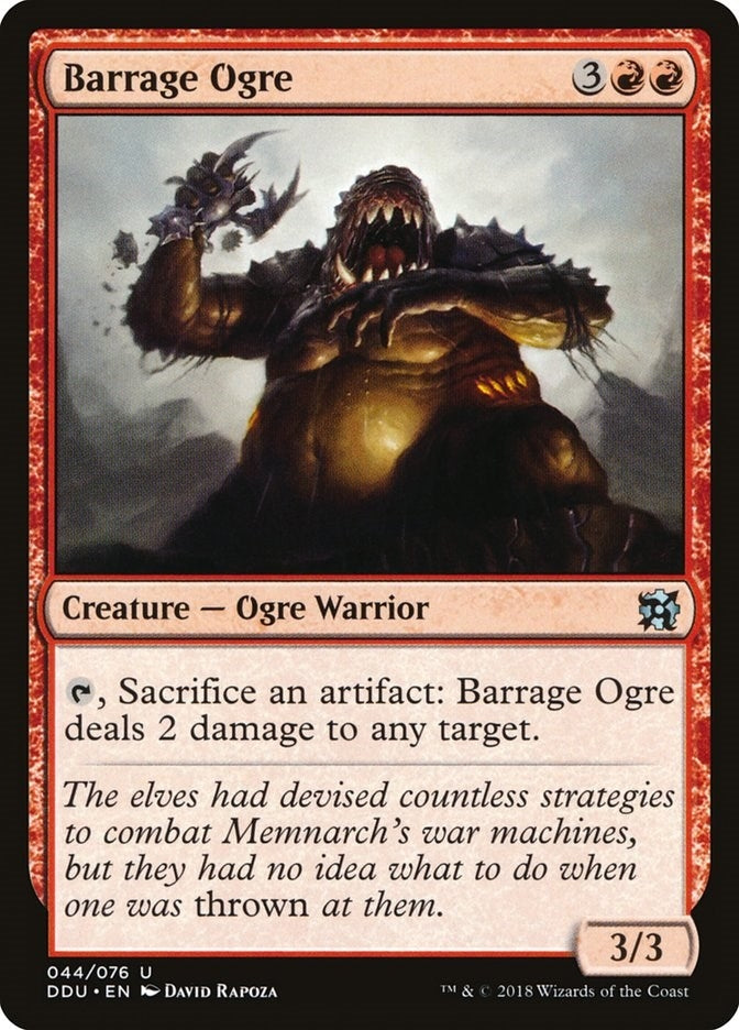 Barrage Ogre (44) [DDU] - MTG Single