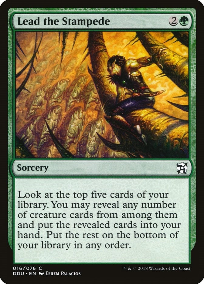 Lead the Stampede (16) [DDU] - MTG Single