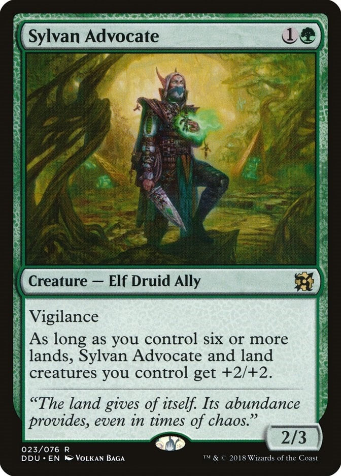 Sylvan Advocate (23) [DDU] - MTG Single