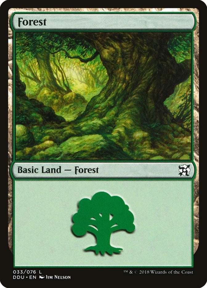 Forest (33) (33) [DDU] - MTG Single