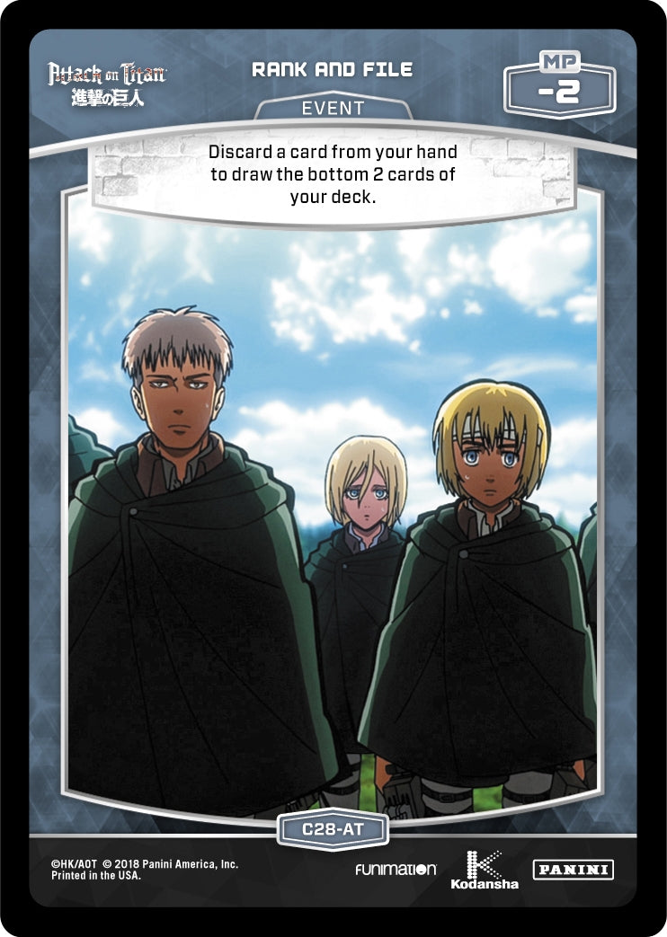 Rank and File (C28-AT) (28) [AOT] - MetaX TCG Single