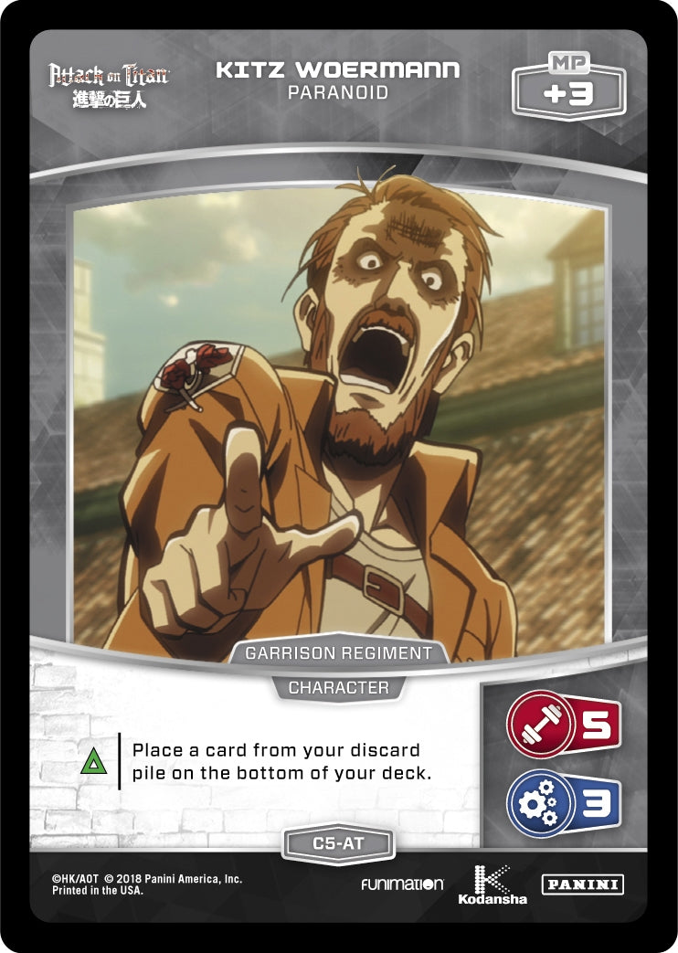 Kitz Woermann - Paranoid (5) [AOT] - MetaX TCG Single