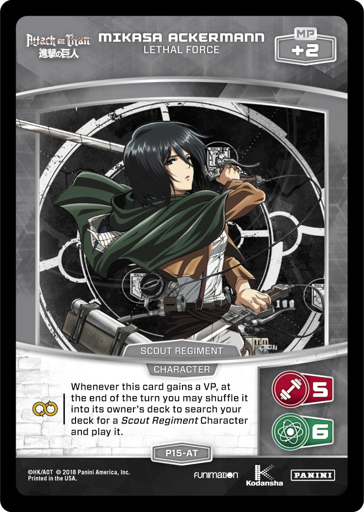 Mikasa Ackermann - Lethal Force (15) [PR] - MetaX TCG Single