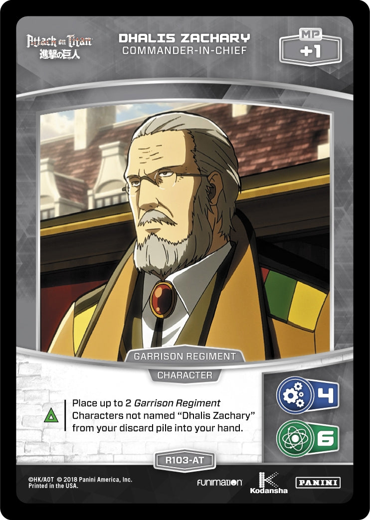 Dhalis Zachary - Commander-in-Chief (103) [AOT] - MetaX TCG Single
