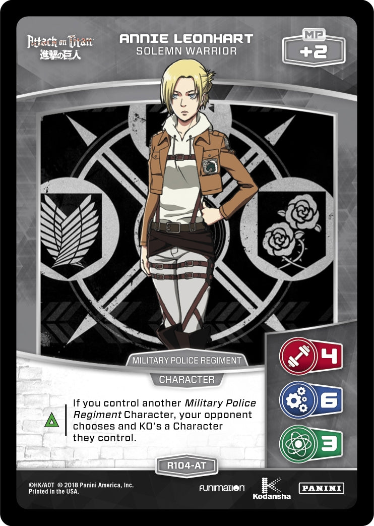 Annie Leonhart - Solemn Warrior (104) [AOT] - MetaX TCG Single