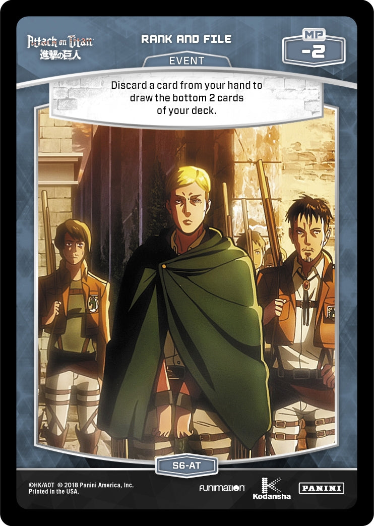 Rank and File (S6-AT) (6) [AOT] - MetaX TCG Single