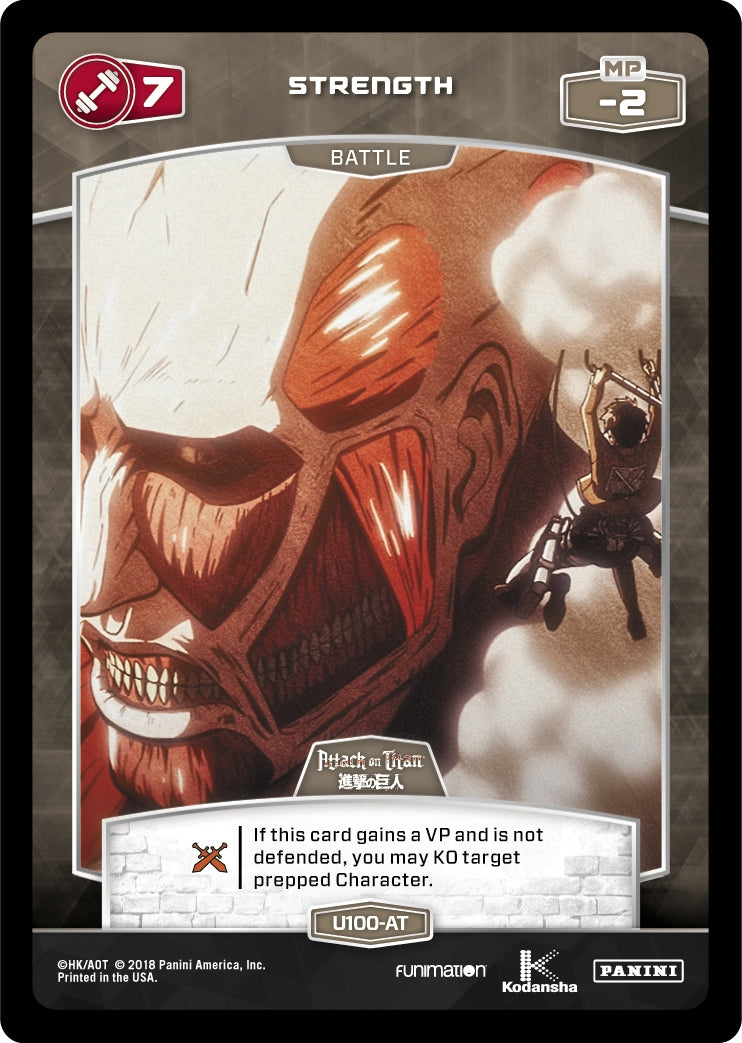 7 Strength (U100-AT) (100) [AOT] - MetaX TCG Single