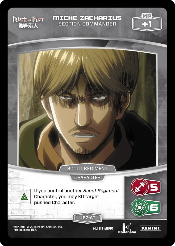 Miche Zacharius - Section Commander (67) [AOT] - MetaX TCG Single