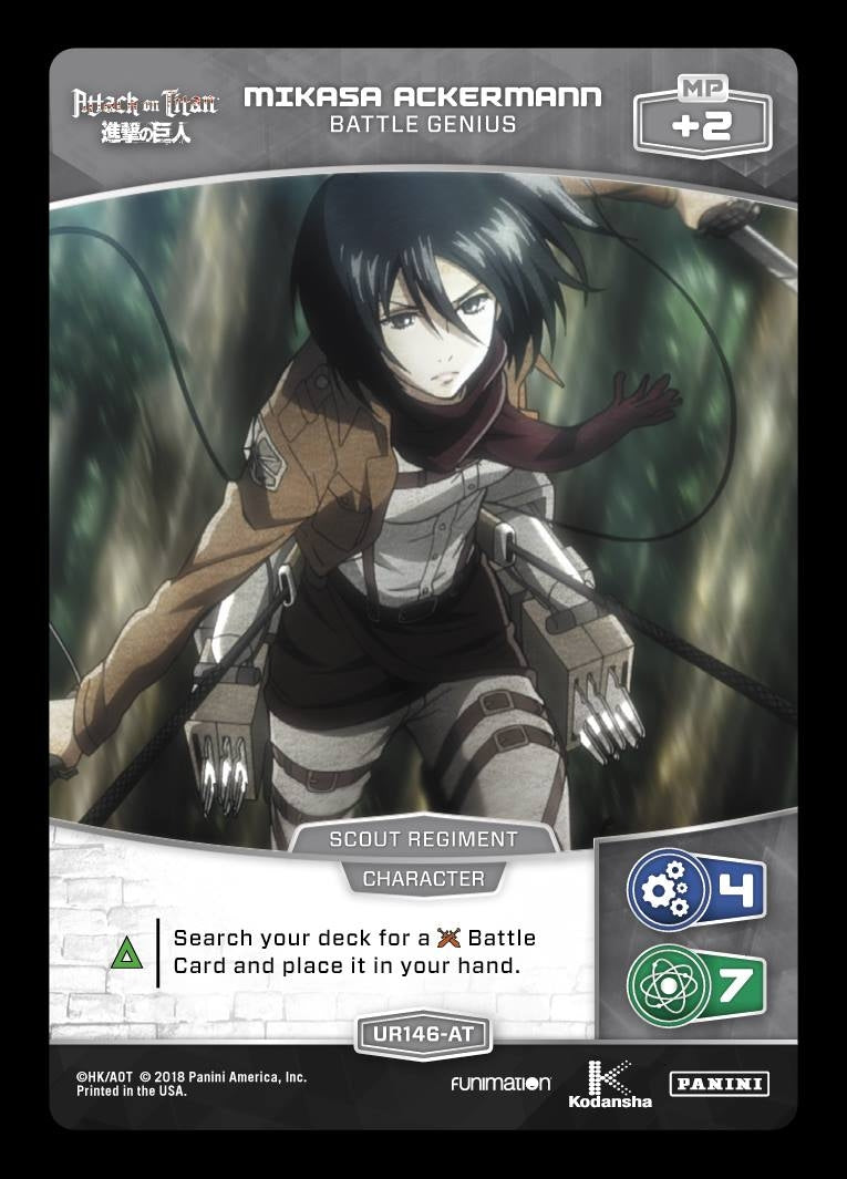 Mikasa Ackermann - Battle Genius (146) [AOT] - MetaX TCG Single