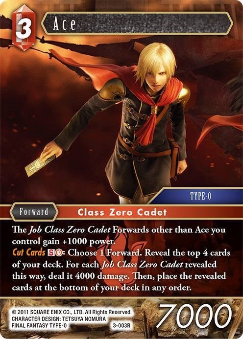 Ace - PR-012/3-003R (Alternate Art) (123003) [PR] - Final Fantasy TCG Single