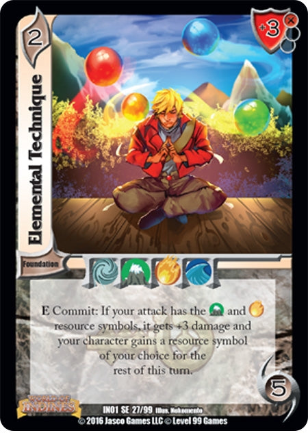 Elemental Technique (27) [IN01] - UniVersus Single