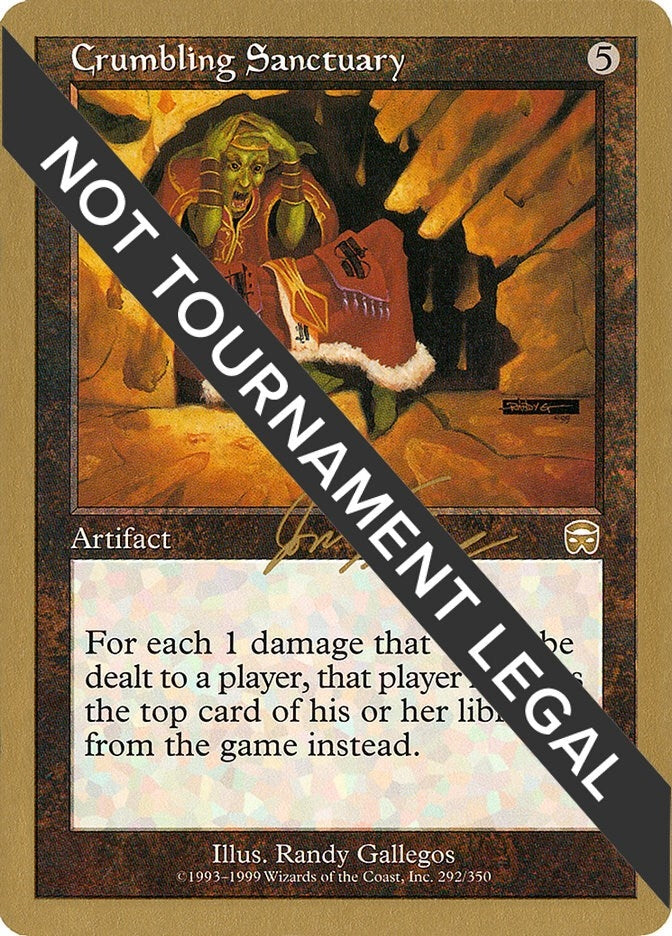 Crumbling Sanctuary - 2000 Jon Finkel (MMQ) [WCD] - MTG Single