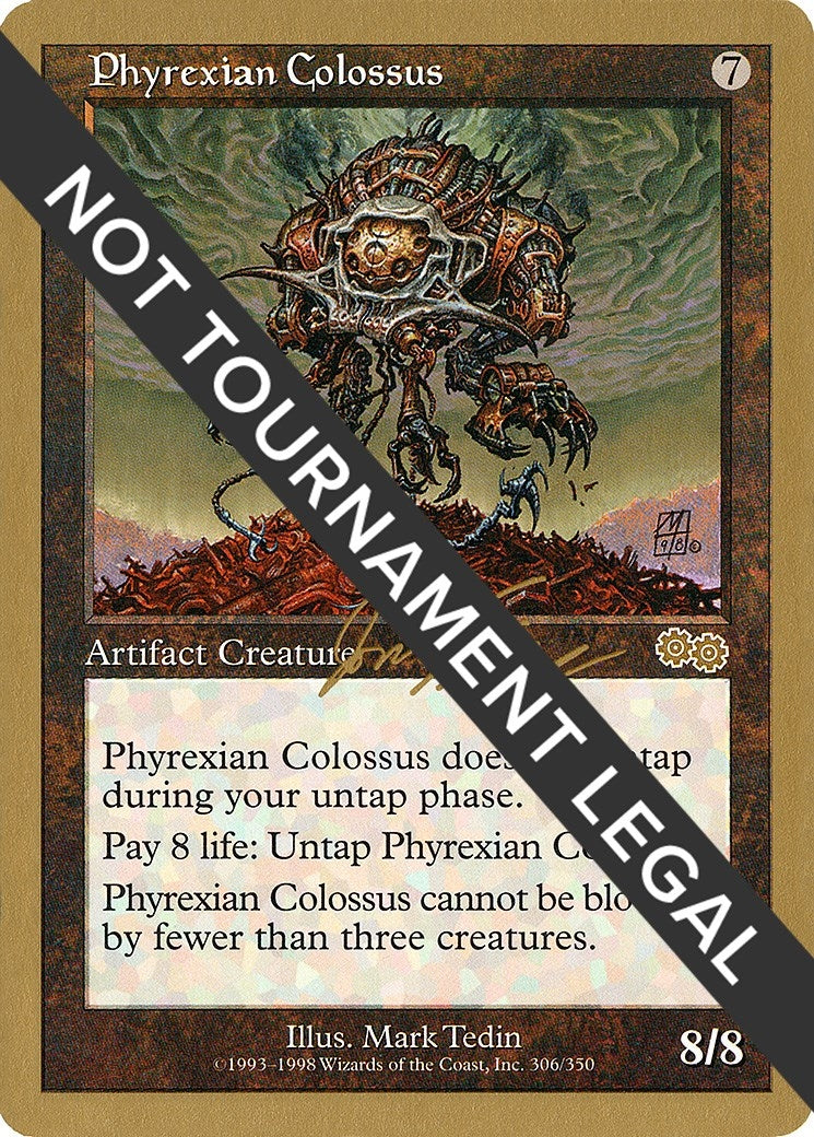 Phyrexian Colossus - 2000 Jon Finkel (USG) [WCD] - MTG Single