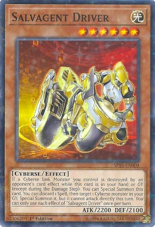 Salvagent Driver (Starfoil) (18004) (SPV) - YuGiOh Single