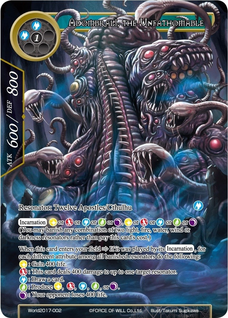Adombrali the Unfathomable (2017002) [PRO] - Force of Will Single