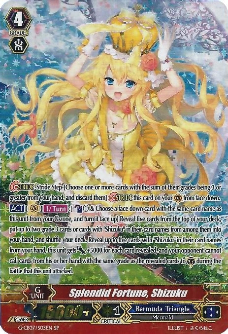 Splendid Fortune Shizuku (SP) (703) [G-CB07] - Cardfight Vanguard Single