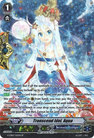 Transcend Idol Aqua (SP) (712) [G-CB07] - Cardfight Vanguard Single