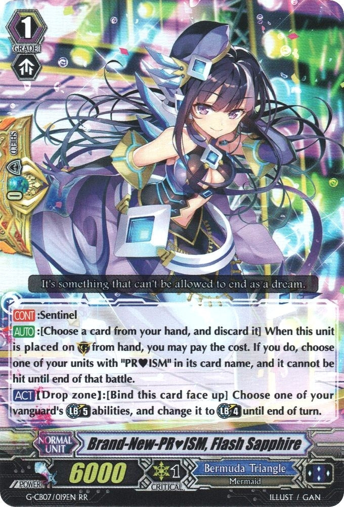 Brand-New-PRISM Flash Sapphire (7019) [G-CB07] - Cardfight Vanguard Single