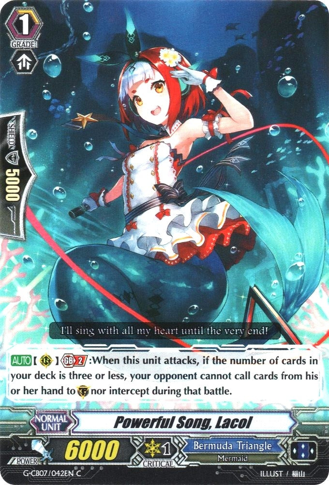 Powerful Song Lacol (7042) [G-CB07] - Cardfight Vanguard Single