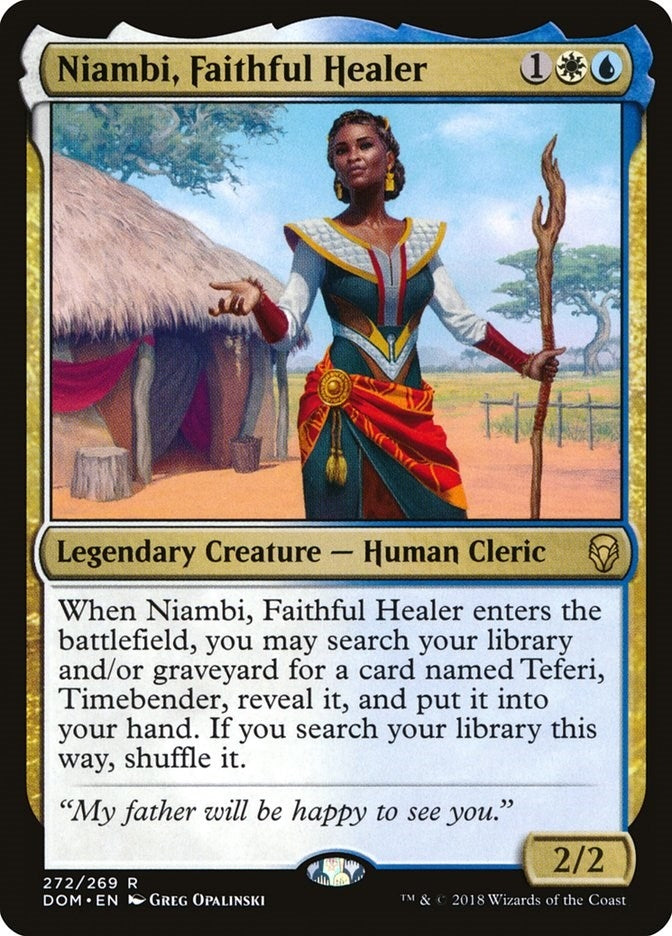 Niambi Faithful Healer (272) [DOM] - MTG Single