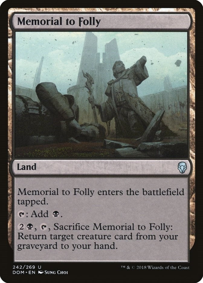 Memorial to Folly (242) [DOM] - MTG Single